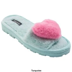 Womens Kensie Faux Fur Slide Slippers With Heart -BEARPAW® Store 0052d7d8 dd62 4072 85ec dc9366a723aa