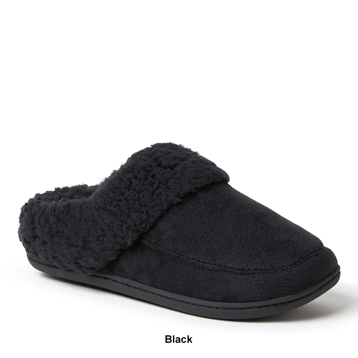 Womens Dearfoams® Holly Velour Slip-On Clog Slippers - Image 5