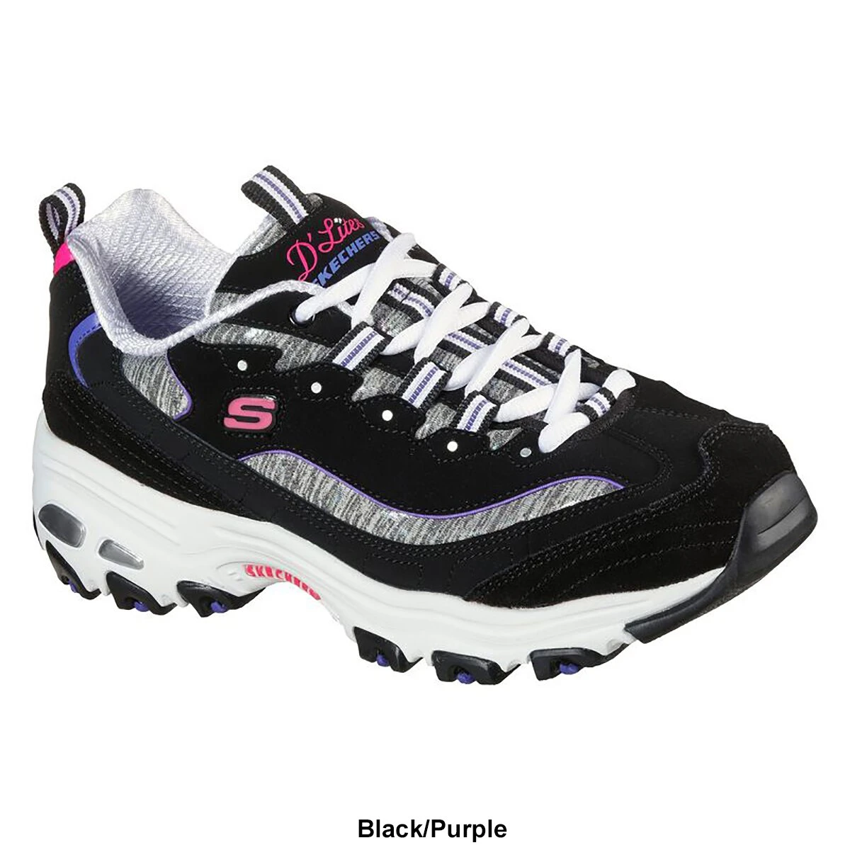 Womens Skechers D’ Lites Sparkling Rain Athletic Sneakers - Image 6