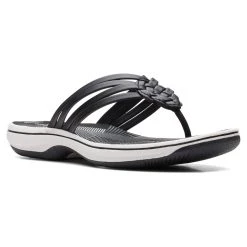 Sandals Womens Clarks® Cloudsteppers™ Breeze Coral Flip Flops