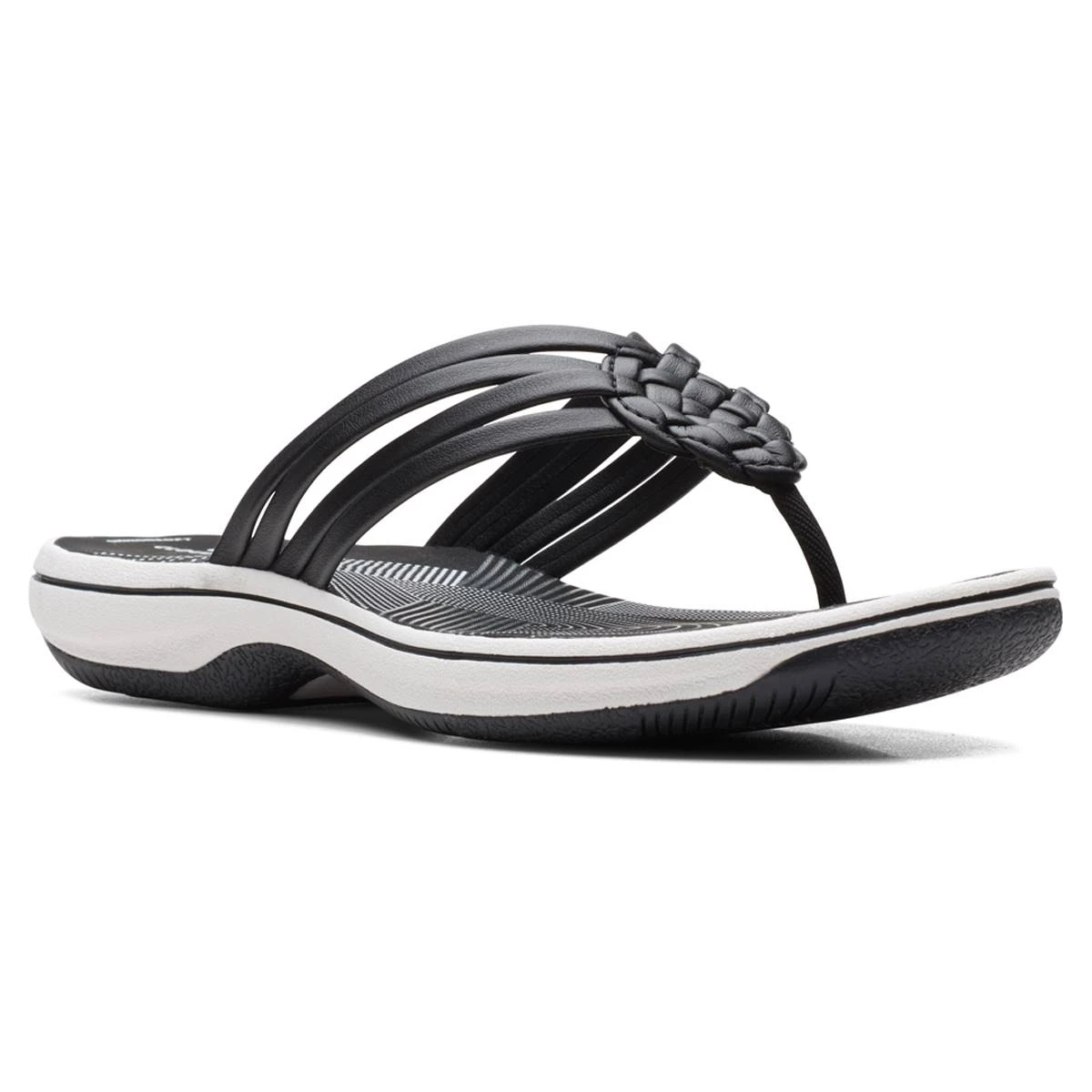 Sandals Womens Clarks® Cloudsteppers™ Breeze Coral Flip Flops