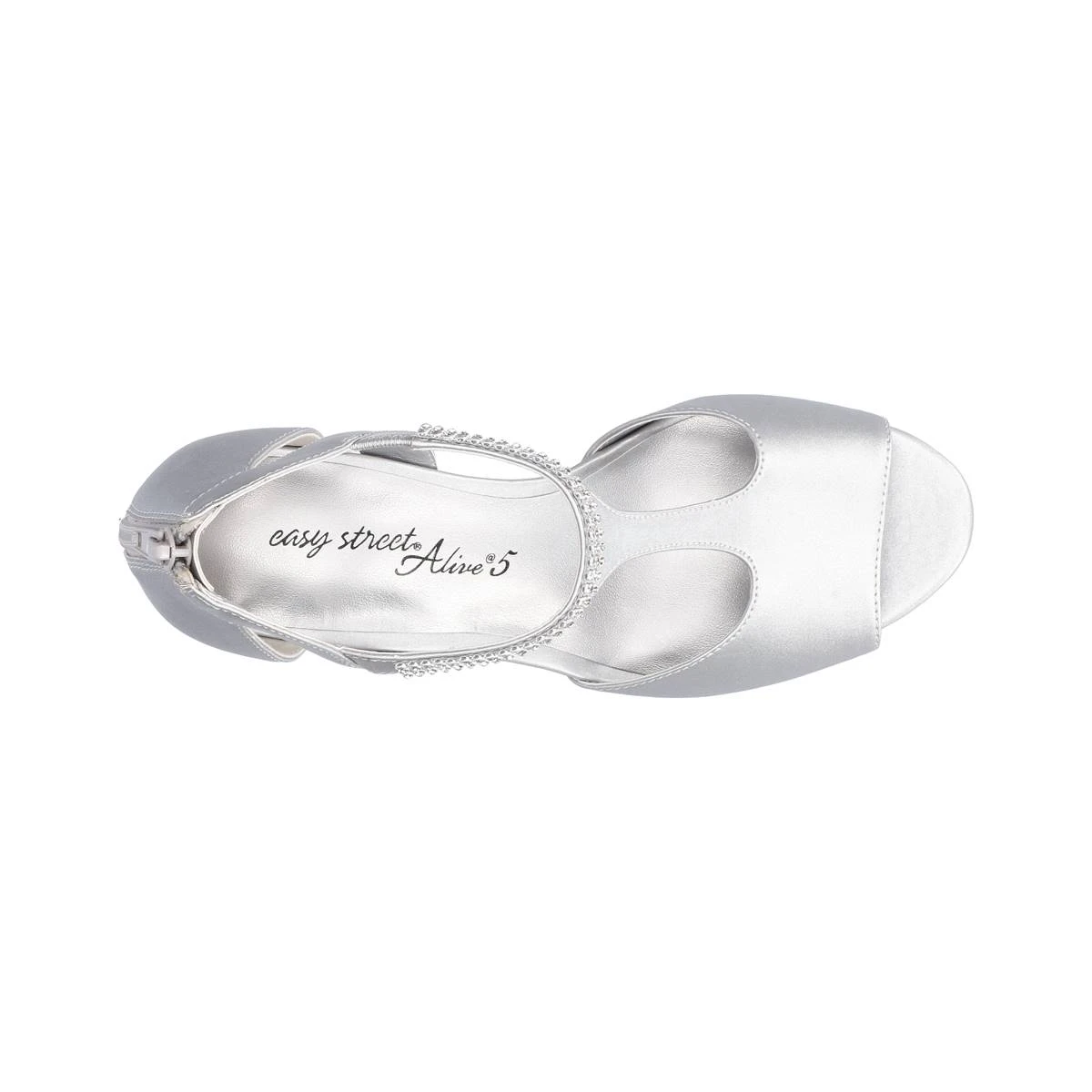 Womens Easy Street Flash Satin Dress Sandals - Image 4