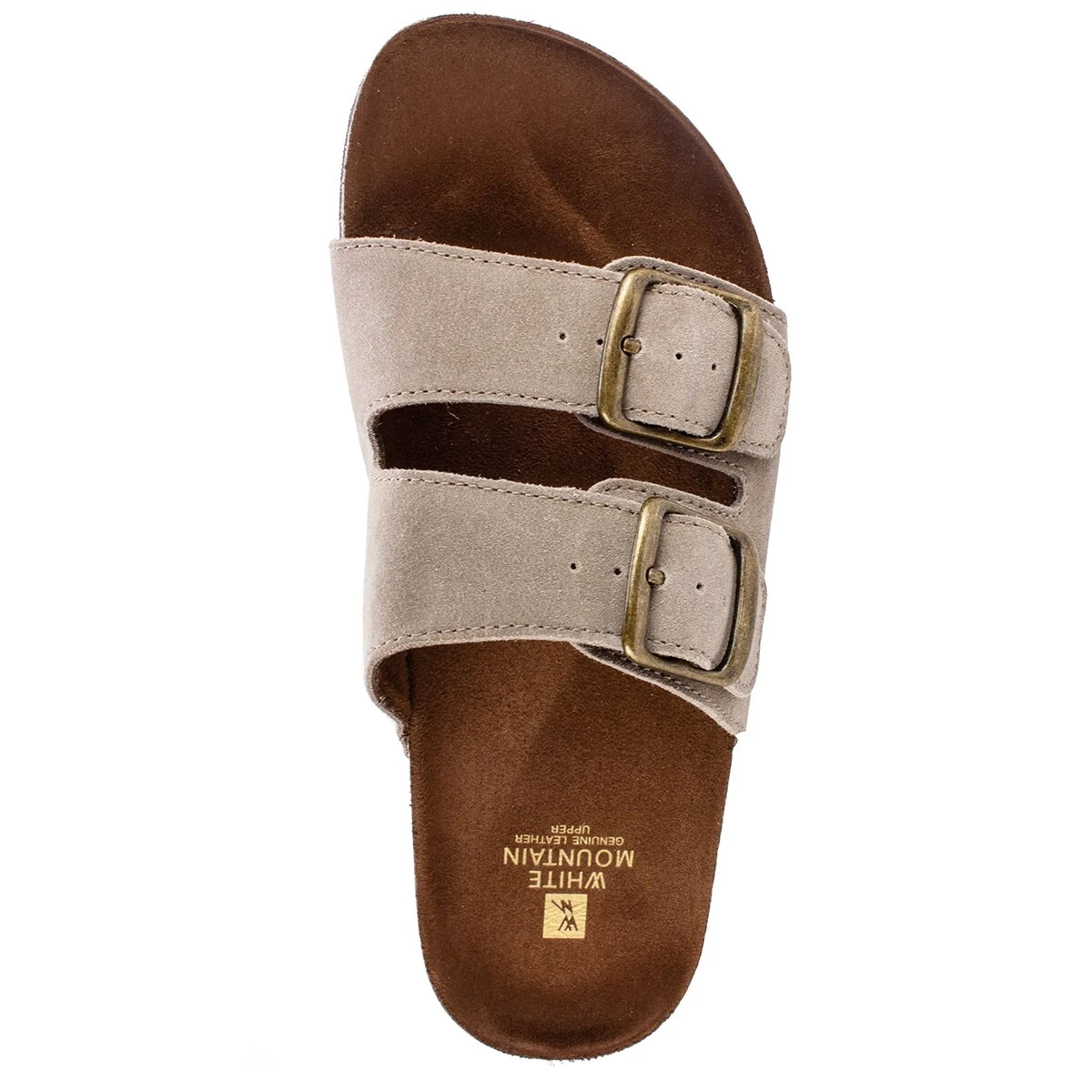 Womens White Mountain Helga Suede Slide Sandals - Image 4