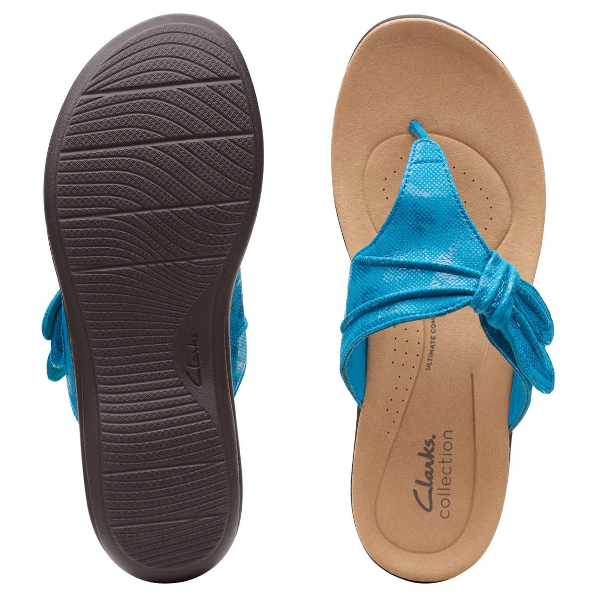 Womens Clarks® Collections Laurieann Rae Flip Flops Sandals - Image 6