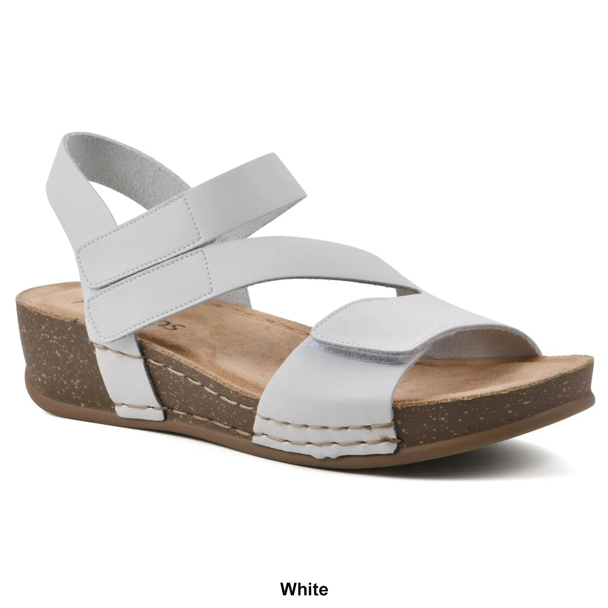 Womens White Mountain Fern Footbeds™ Strappy Sandals - Image 7
