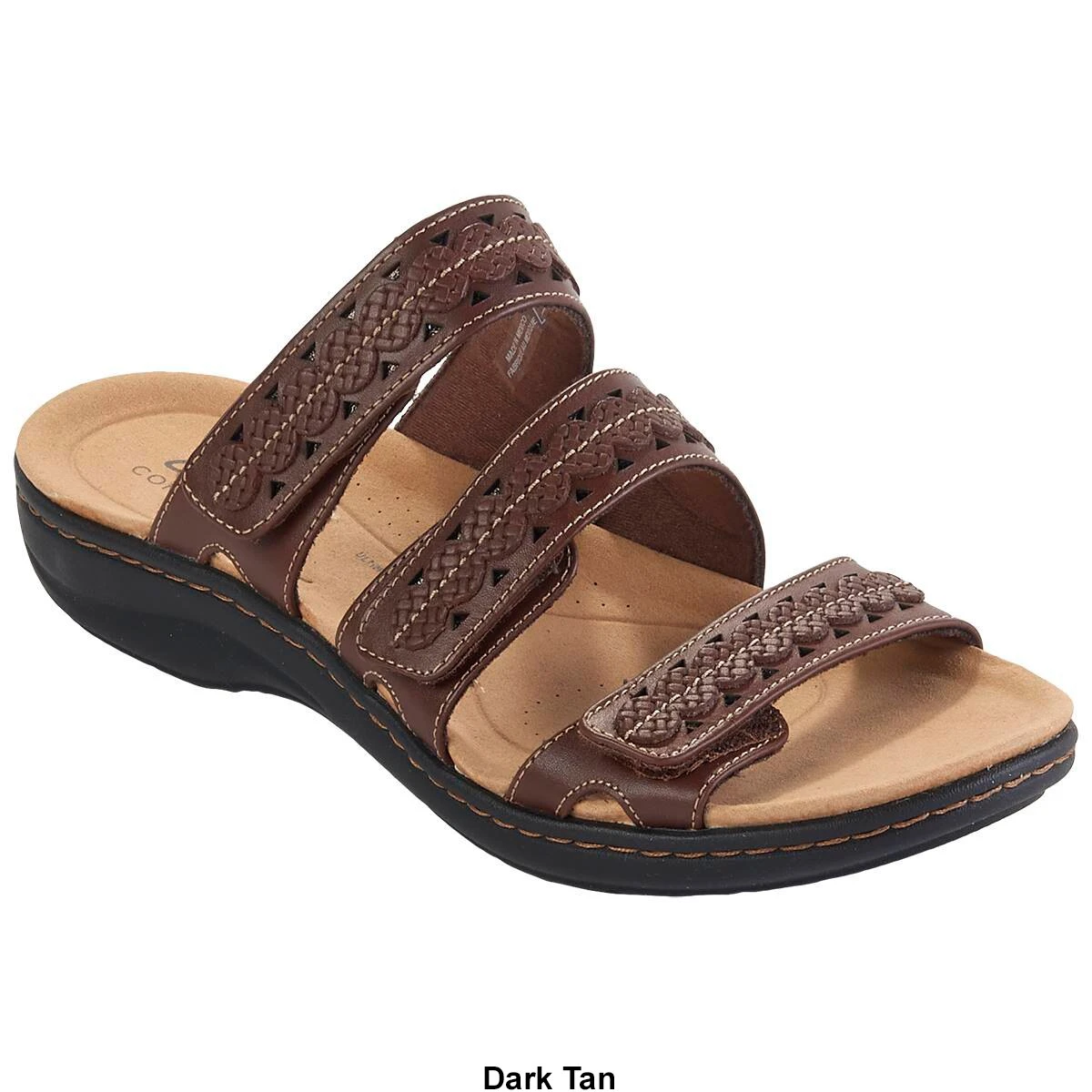 Womens Clarks® Laurieann Cove Strappy Slide Sandals - Image 7