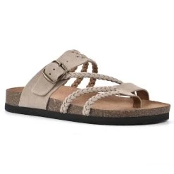 Womens White Mountain Hayleigh Footbeds™ Suede Sandals
