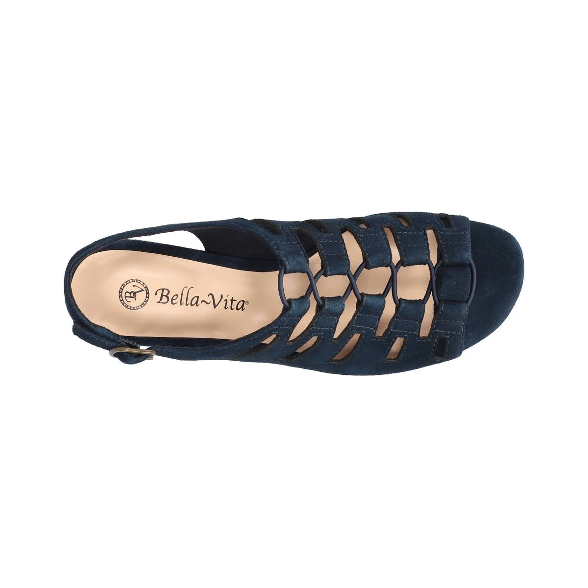 Womens Bella Vita Zamira Gladiator Slingback Suede Sandals - Image 5