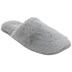 Womens Ellen Tracy Faux Fur Slip On Slippers