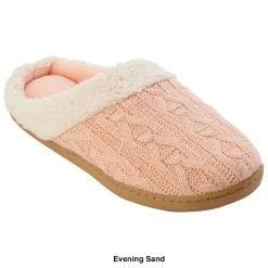 Womens Isotoner Cable Knit Alexis Hoodback Slippers -BEARPAW® Store 24453c32 b40c 4d4d 95be f4c20e34b0b6