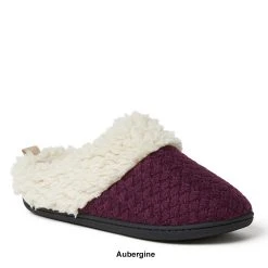 Womens Dearfoams® Dani Textured Knit Clog Slippers