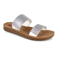 Womens UNIONBAY® Sierra Rhinestone Slide Sandals