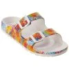 Womens Mia Jasmin Splatter Slide Sandals