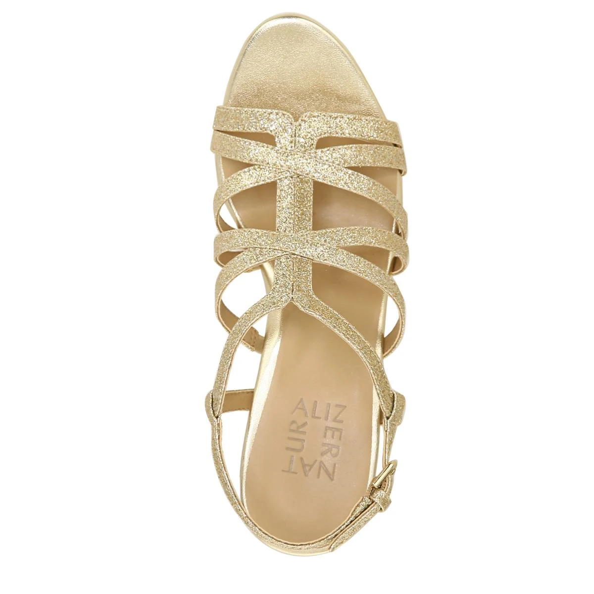 Womens Naturalizer Baylor Glitter Strappy Sandals - Image 4
