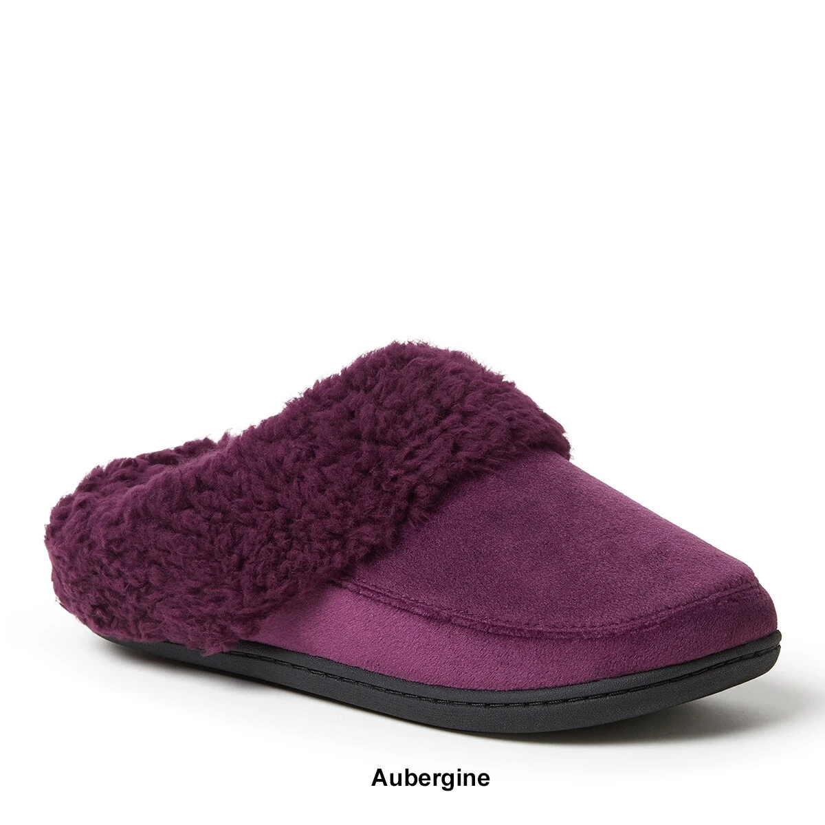 Womens Dearfoams® Holly Velour Slip-On Clog Slippers - Image 2