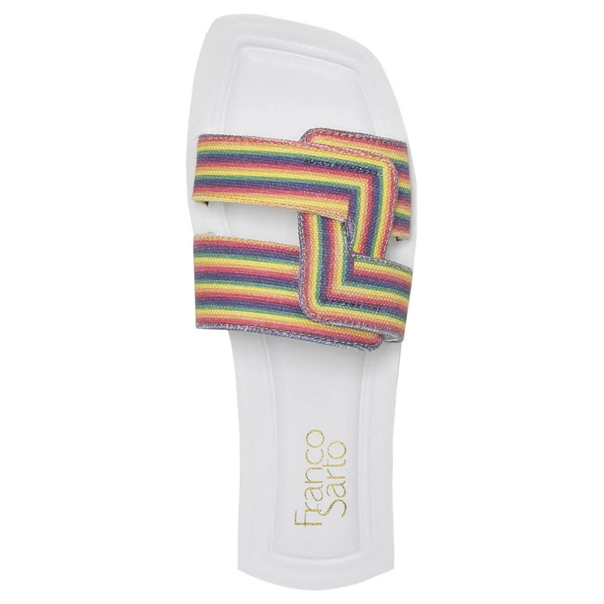Womens Franco Sarto L-Caprisld2 Rainbow Slide Sandals - Image 4