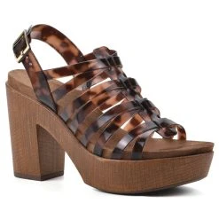 Womens White Mountain Alli V Platform Sandals