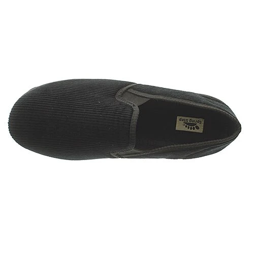Spring Step Adam Slippers - Black - Image 3