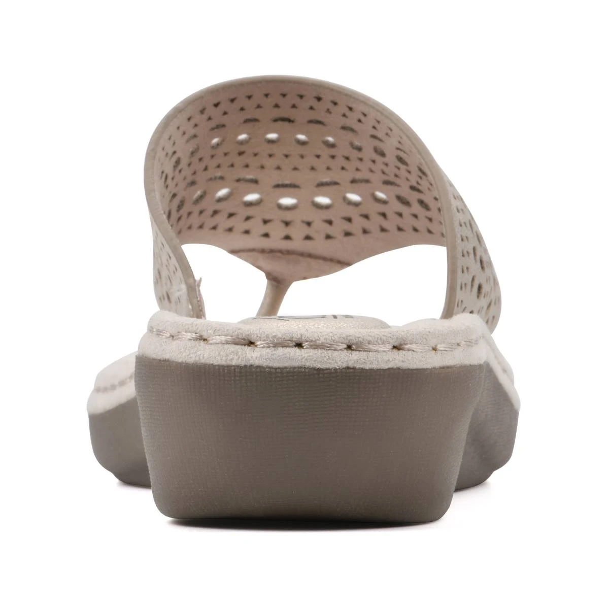 Sandals Womens Cliffs By White Mountain Compact Metallic Flip Flops - Image 3