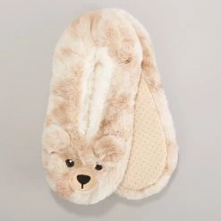 Womens Fuzzy Babba Realistic Fur Critter Bear Slippers