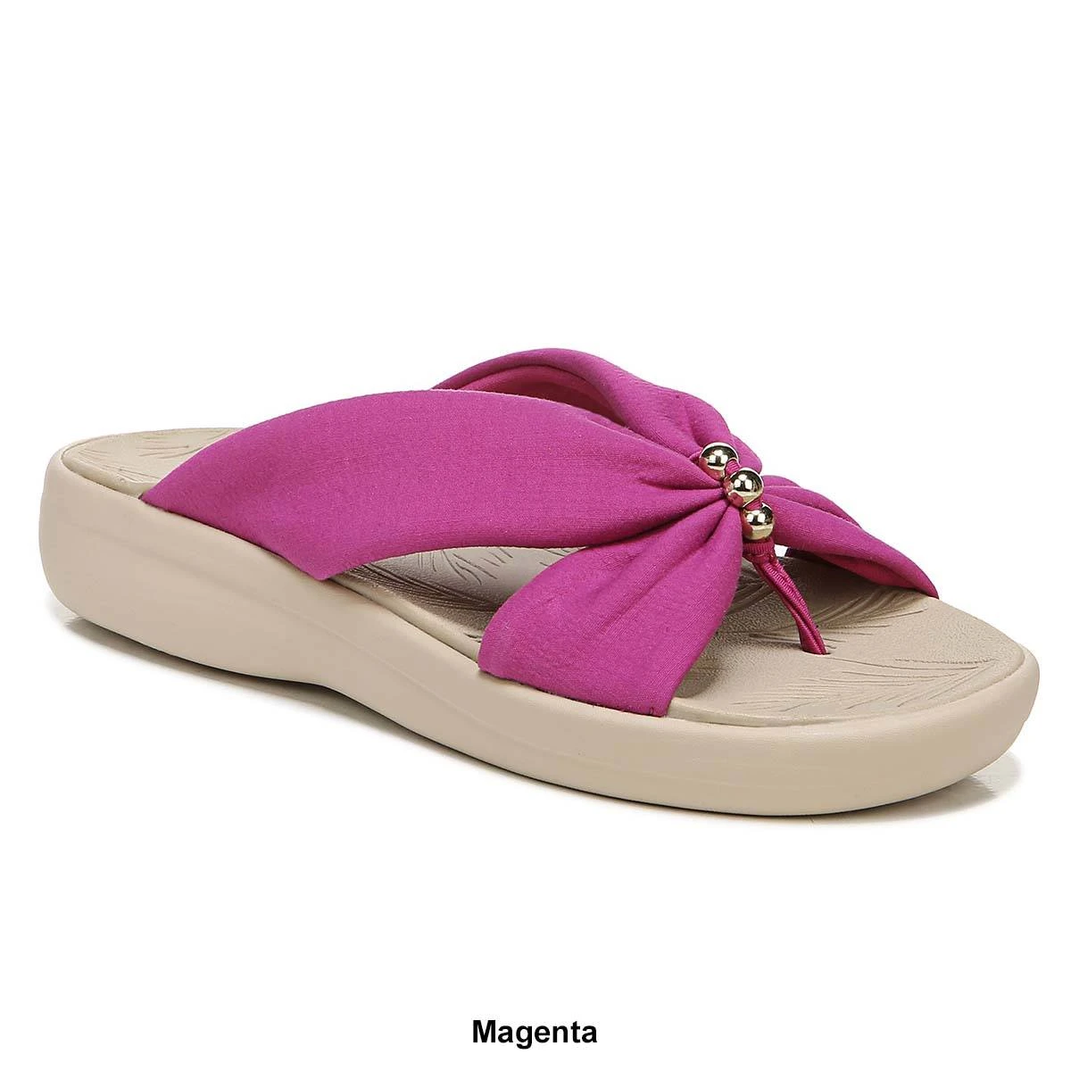 Womens BZees Promise Solid Thong Sandals - Image 9