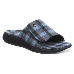 Womens Strole Den Tartan Open-Toe Slippers