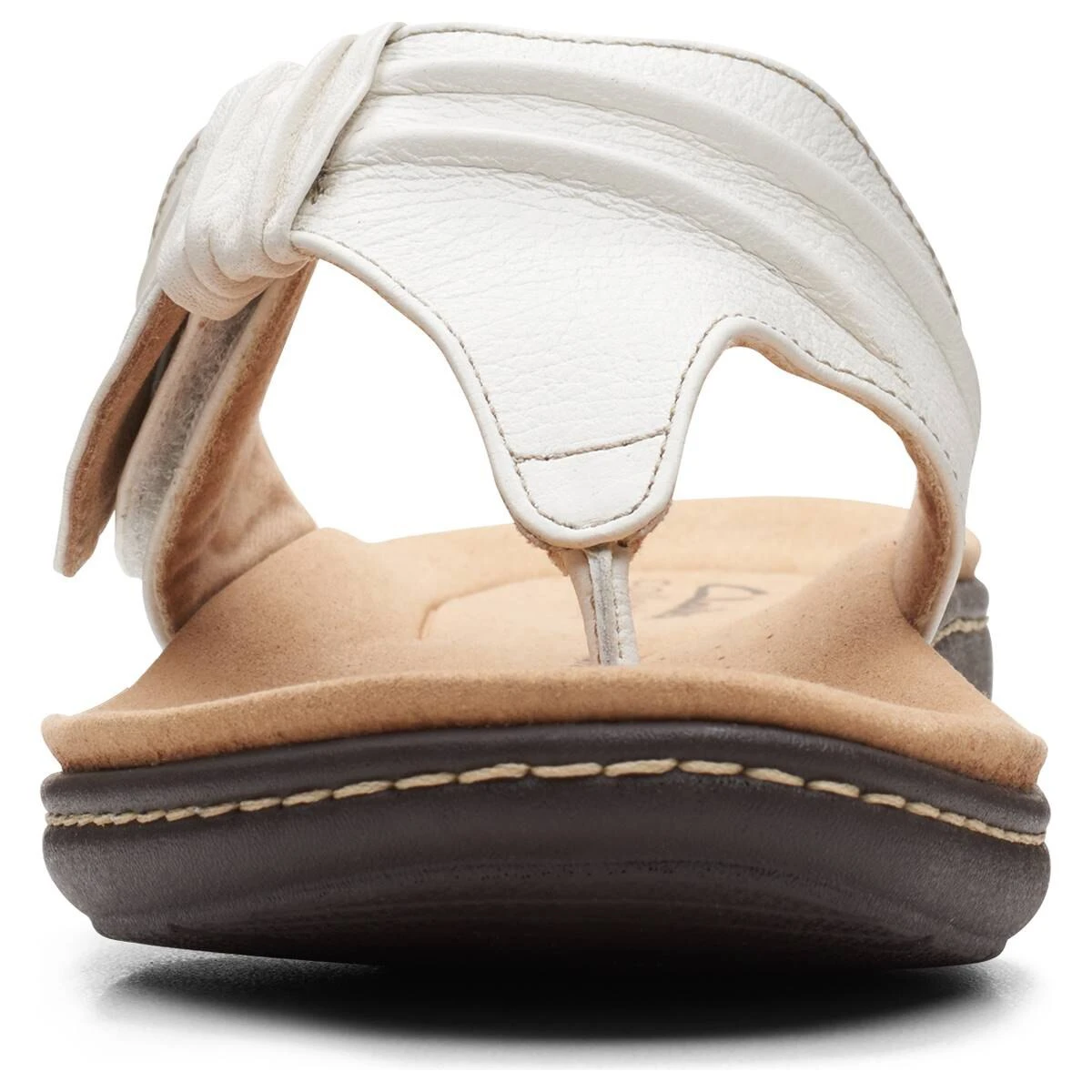 Sandals Womens Clarks® Collections Laurieann Rae Leather Flip Flops - Image 5