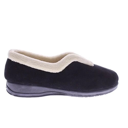Womens Spring Step Cindy Slippers - Black - Image 2