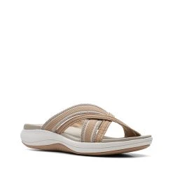Womens Clarks® Cloudsteppers™ Mira Isle Slide On Sandals