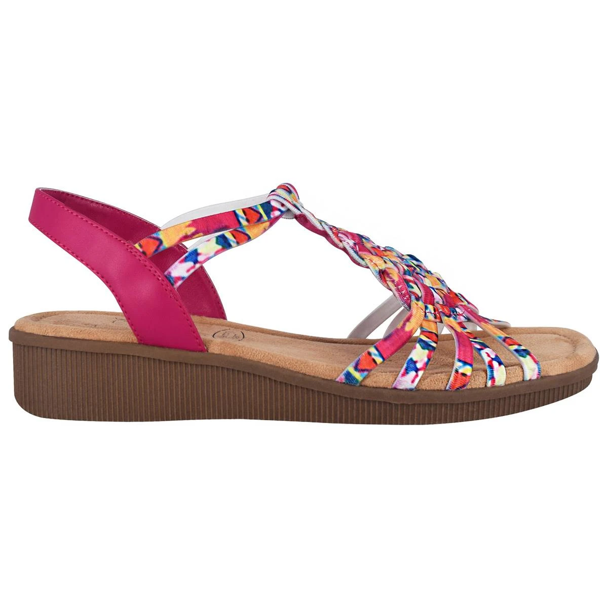 Womens Impo Rosette Stretch Strappy Colorful Sandals - Image 2