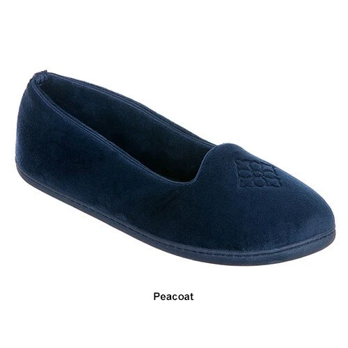 Womens Dearfoams® Microfiber Velour Closed Back Slippers - Image 3