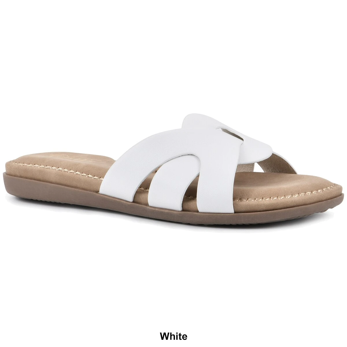 Sandals Womens Cliffs By White Mountain Fortunate Slide Sandal - Image 6