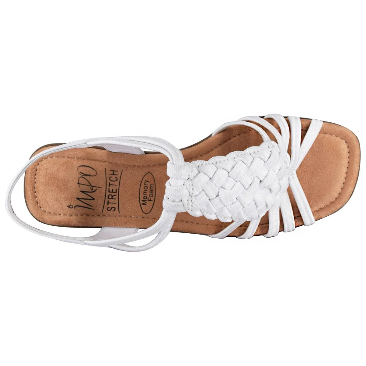 Womens Impo Rosette Stretch Strappy Solid Sandals - Image 4