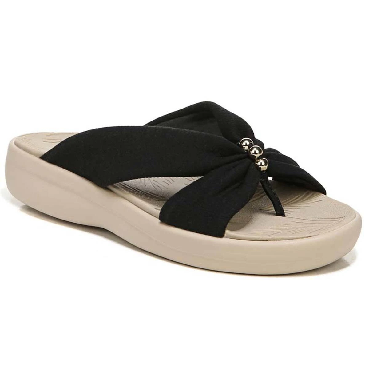 Womens BZees Promise Solid Thong Sandals