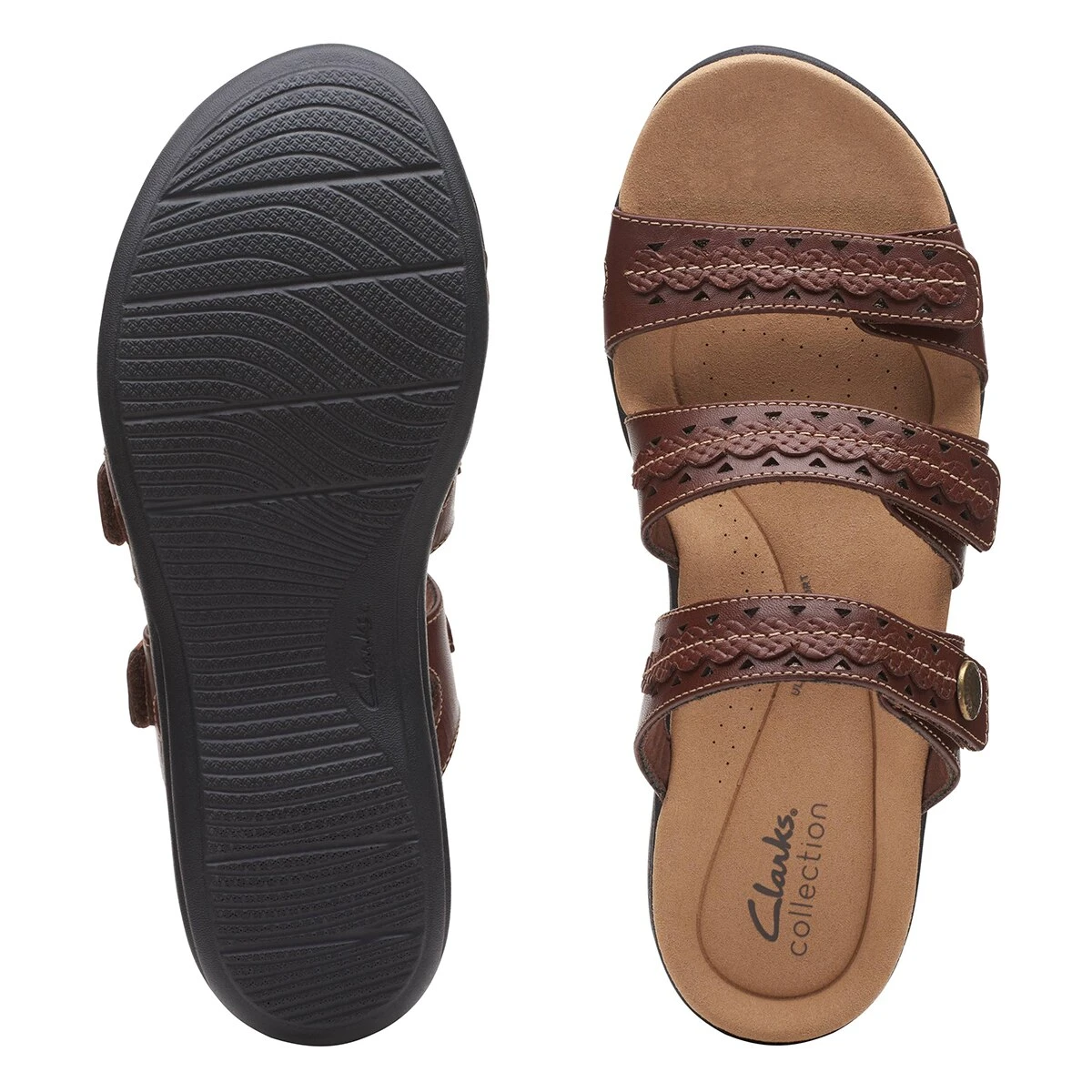 Womens Clarks® Collections LaurieannBella Slide Sandals - Image 4