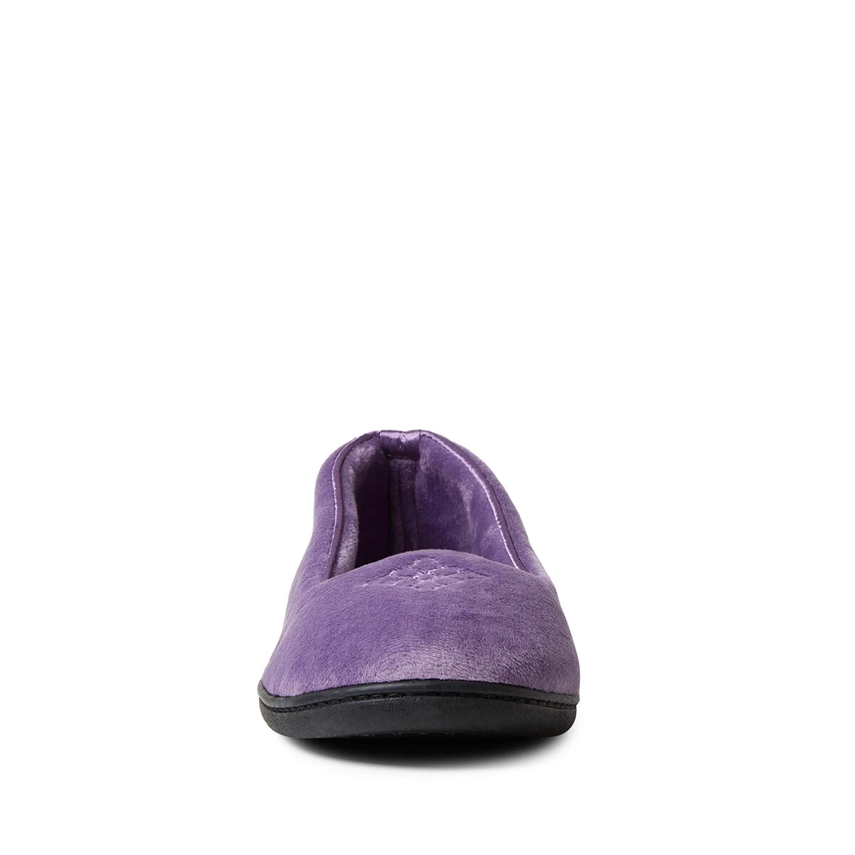 Womens Dearfoams® Microfiber Velour Closed Back Slippers - Image 4