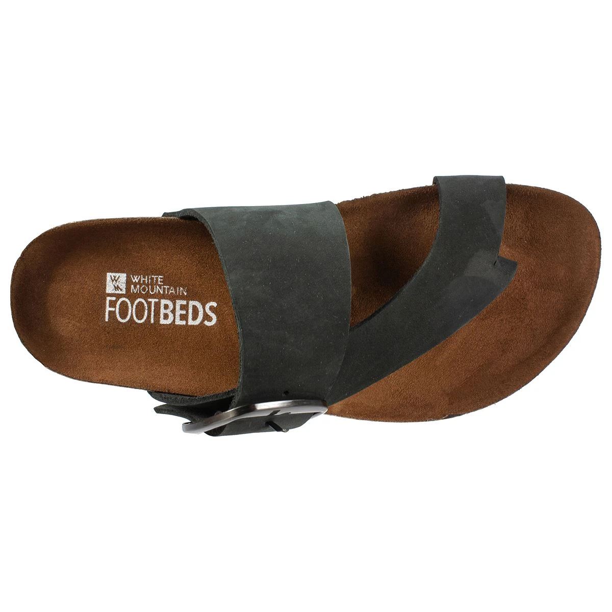 Womens White Mountain Harley Comfort Nubuck Thong Style Sandals - Image 5