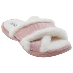 Womens Ellen Tracy Textured X Band Slippers