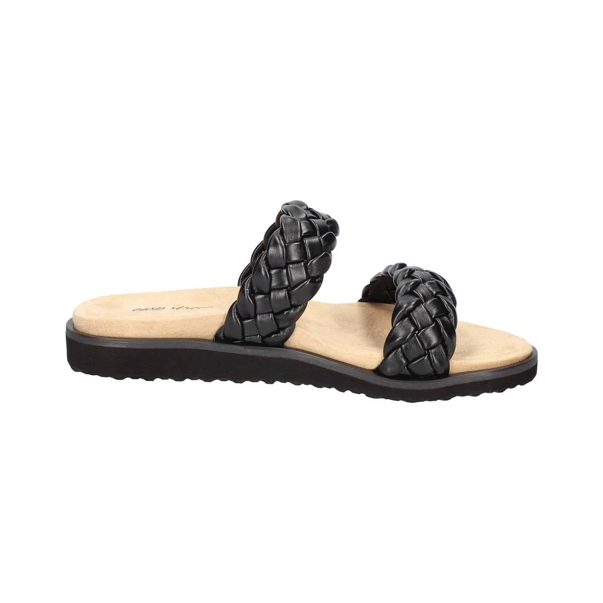Womens Easy Street Susi Woven Solid Slide Sandals - Image 2