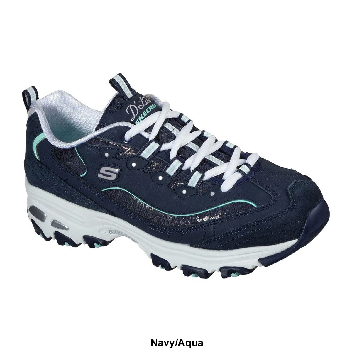 Womens Skechers D’ Lites Sparkling Rain Athletic Sneakers - Image 7