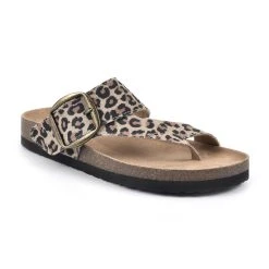 Womens White Mountain Harley Leopard Footbeds™ Sandals