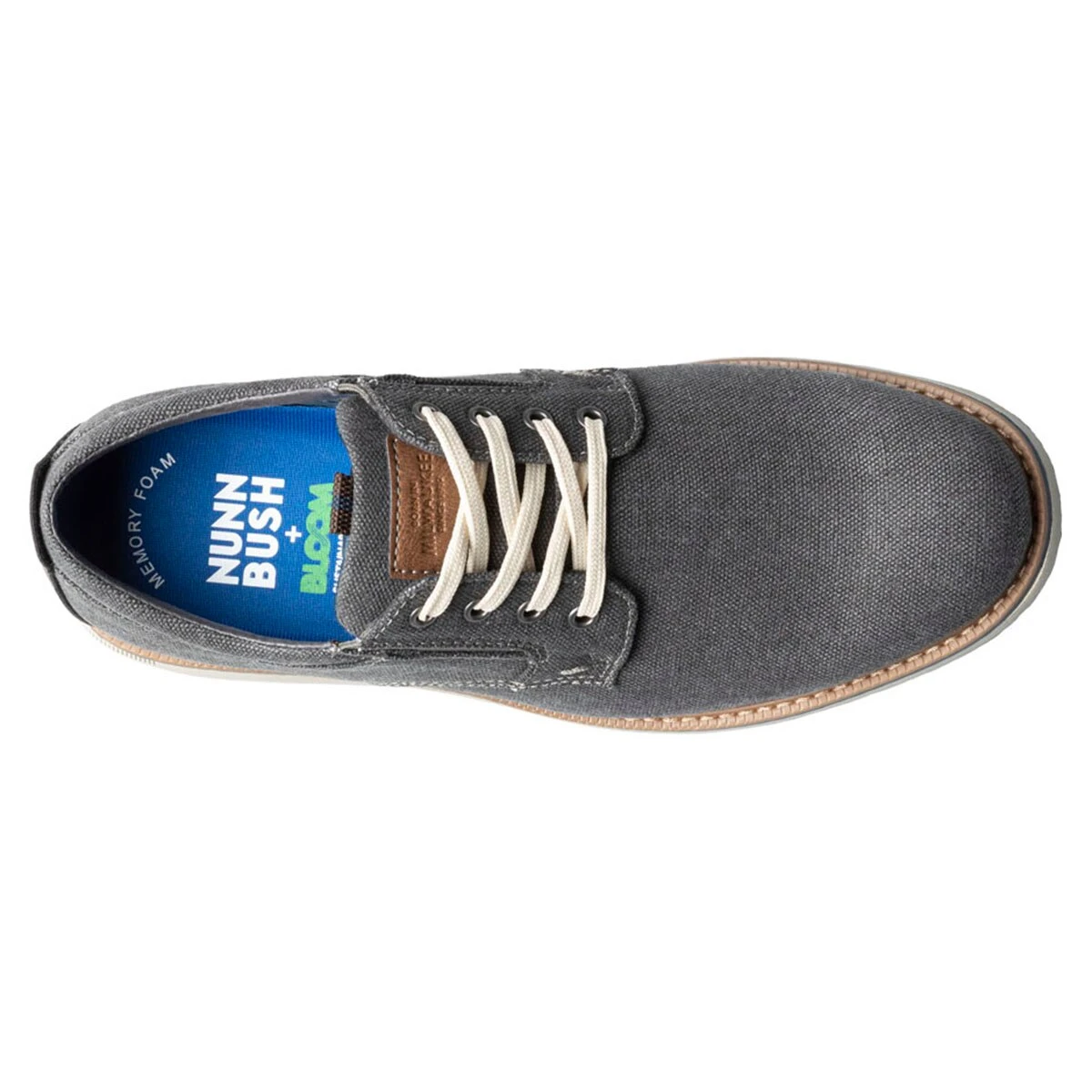 Dress Shoes Mens Nunn Bush Otto Canvas Plain Toe Oxfords - Image 5