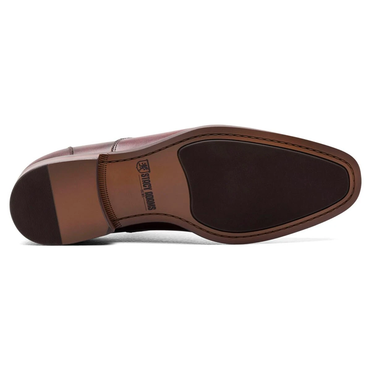 Dress Shoes Mens Stacy Adams Kallum Cap Toe Oxfords - Burgundy - Image 5