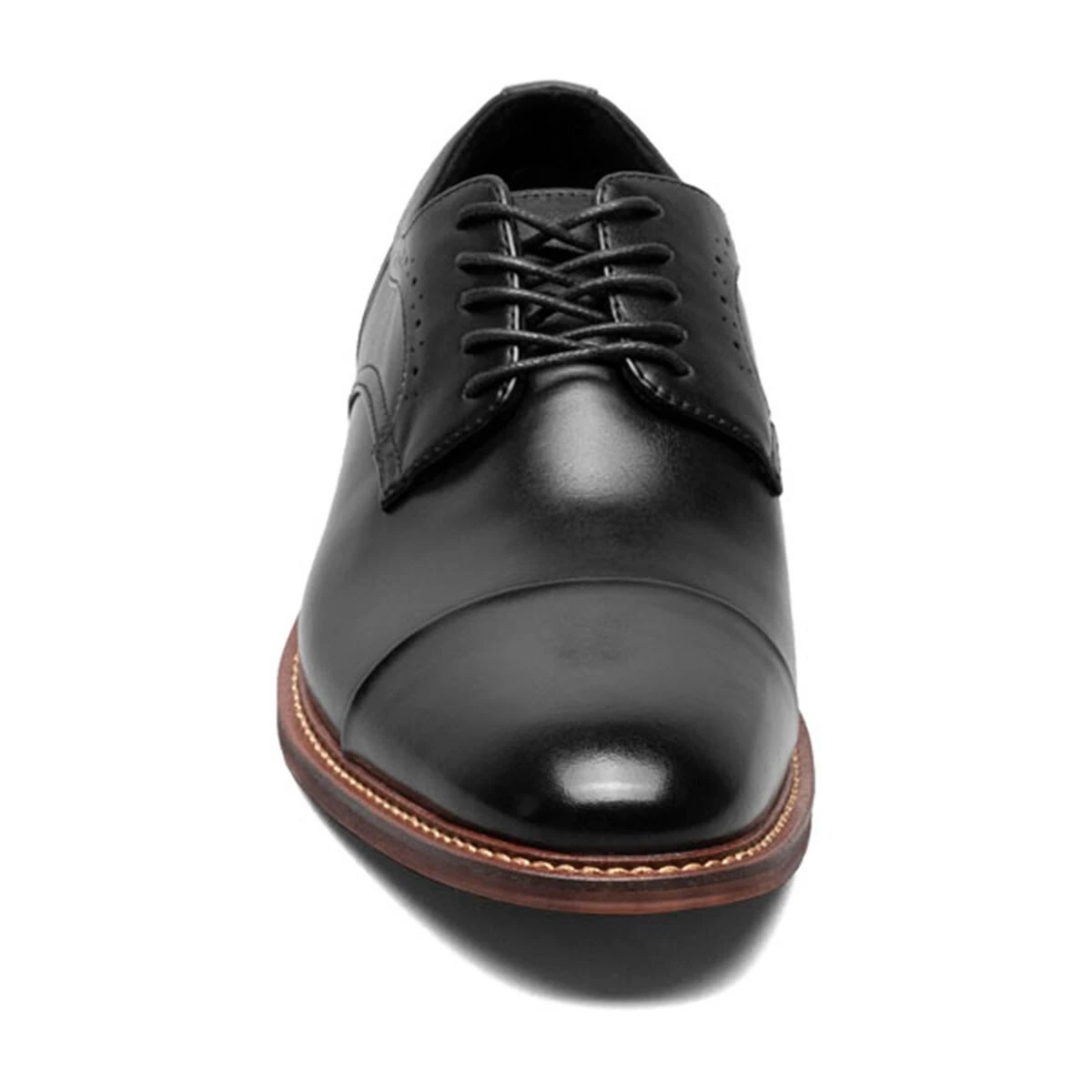 Dress Shoes Mens Stacy Adams Maddox Cap Toe Oxfords - Black - Image 6