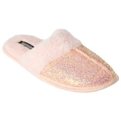 Womens Kensie Glitter Clog Slippers