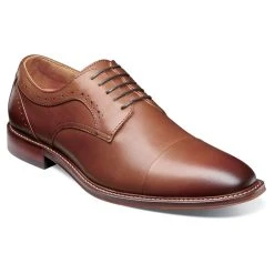 Dress Shoes Mens Stacy Adams Maddox Cap Toe Lace Oxfords - Chocolate