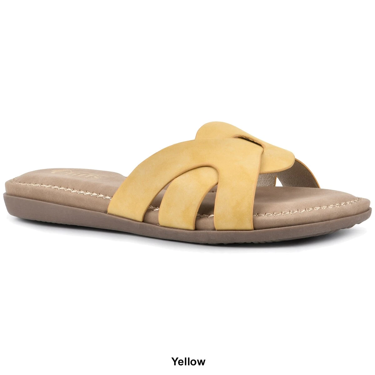 Sandals Womens Cliffs By White Mountain Fortunate Slide Sandal - Image 7