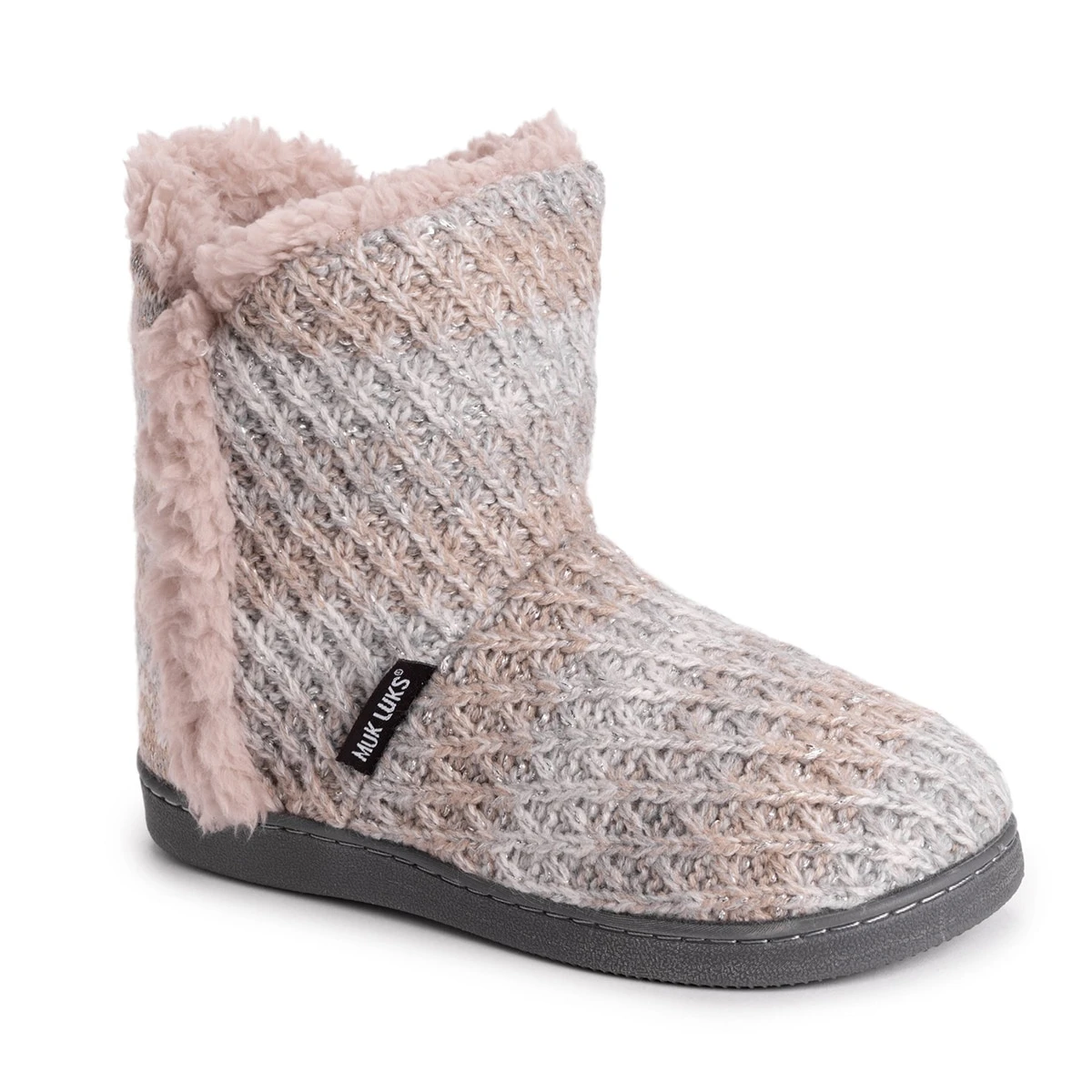 Womens MUK LUKS® Cheyenne Lug Bootie Slippers