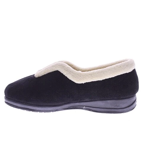 Womens Spring Step Cindy Slippers - Black - Image 3