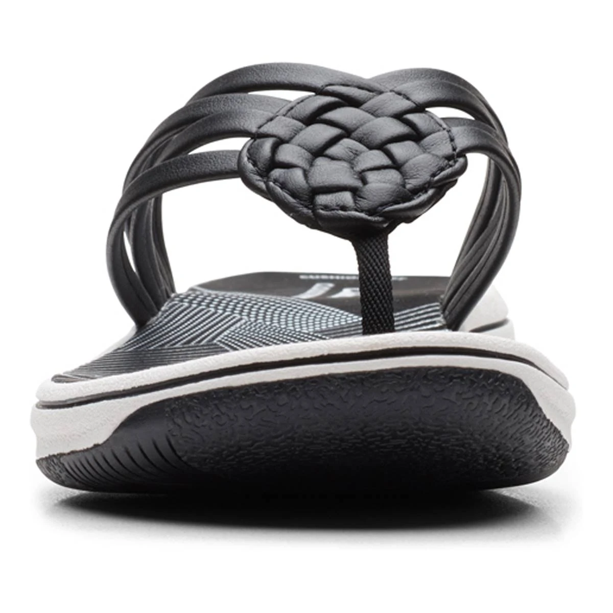 Sandals Womens Clarks® Cloudsteppers™ Breeze Coral Flip Flops - Image 3